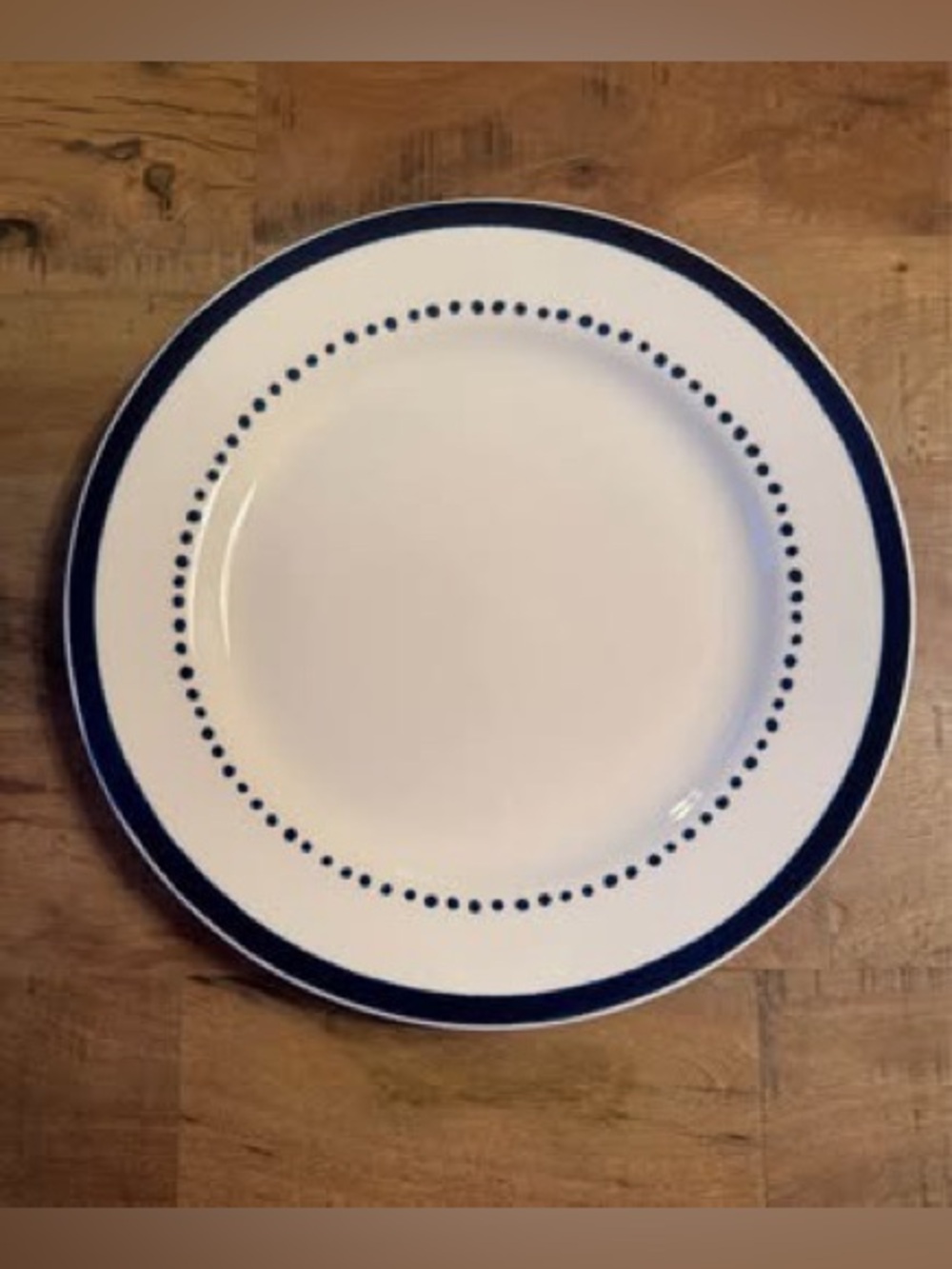 Kate Spade Lenox Charlotte Street West Dinner Plate (1) – Navy & White